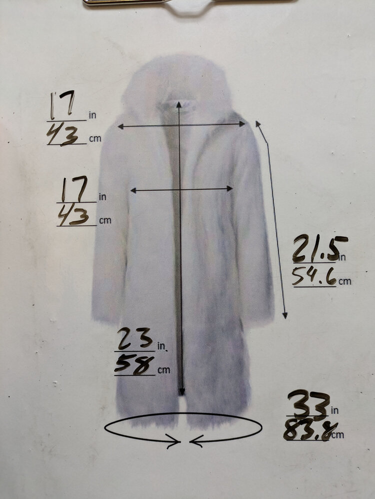 Mahogany Mink Jacket with Leather Trim, Size S