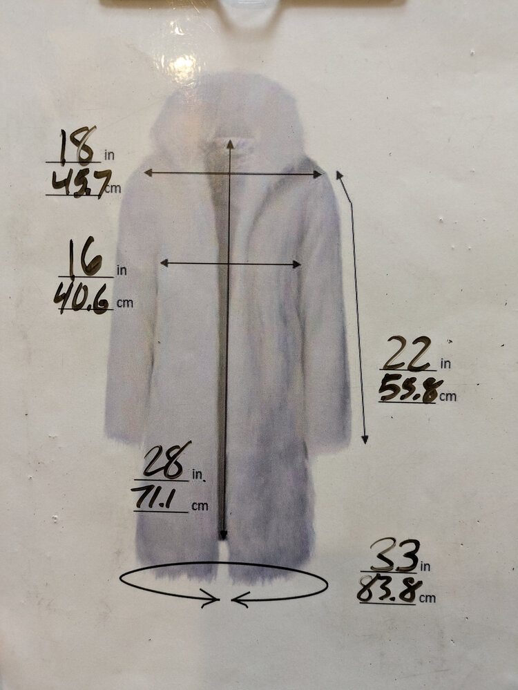 Nigbor Furs Brown Mink Bishop Sleeve Banded Cuff Coat, Size S