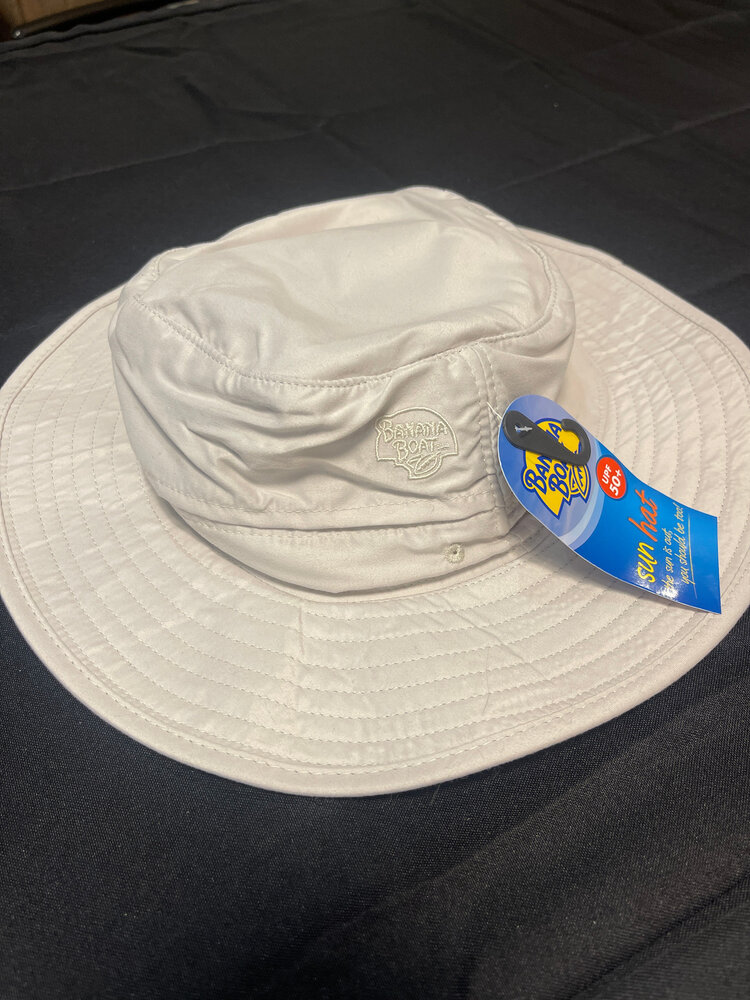 Beige UPF 50+ Bucket Sun Hat, O/S