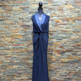Adrianna Papell Midnight Blue Sleeveless Formal Gown, Size 16W