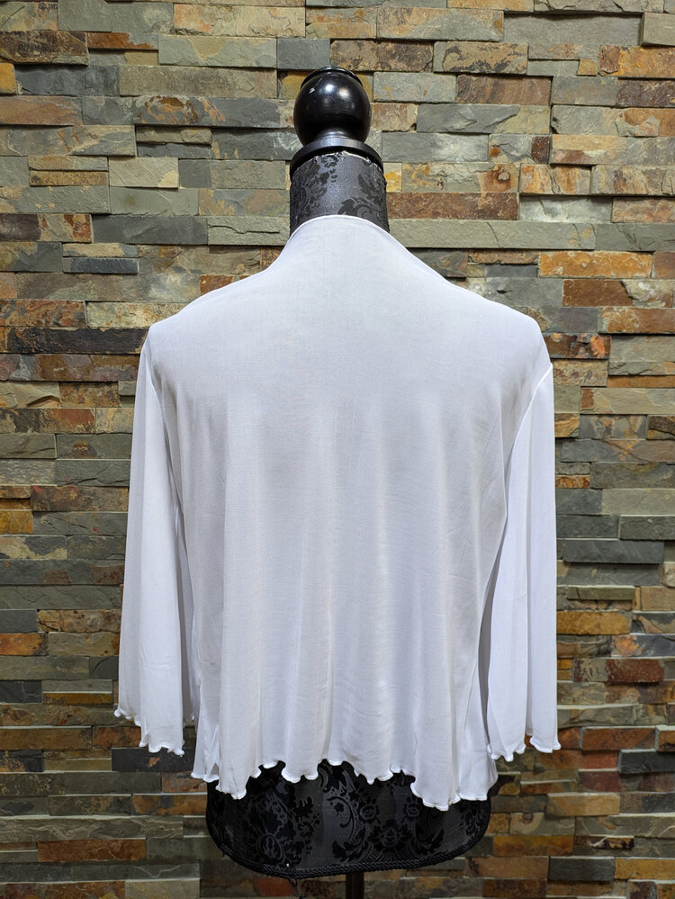 White Cardigan Bolero, Size M