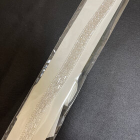 Wona Trading Silver Crystal Ribbon Belt, O/S