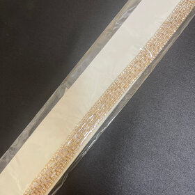 Wona Trading Gold Crystal Ribbon Belt, O/S