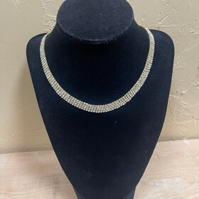 Wona Trading Gold CZ Falling Rain Necklace