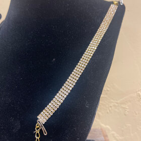 Wona Trading Gold CZ Falling Rain Bracelet