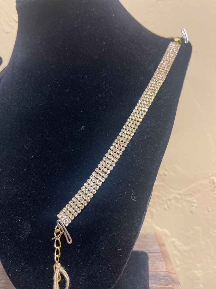 Wona Trading Gold CZ Falling Rain Bracelet