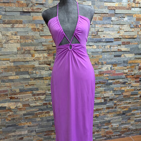 B Darlin Orchid Keyhole Halter Dress, Size 15-16