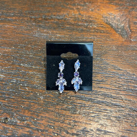 Wona Trading Lavender Jeweled Alexandria Earrings