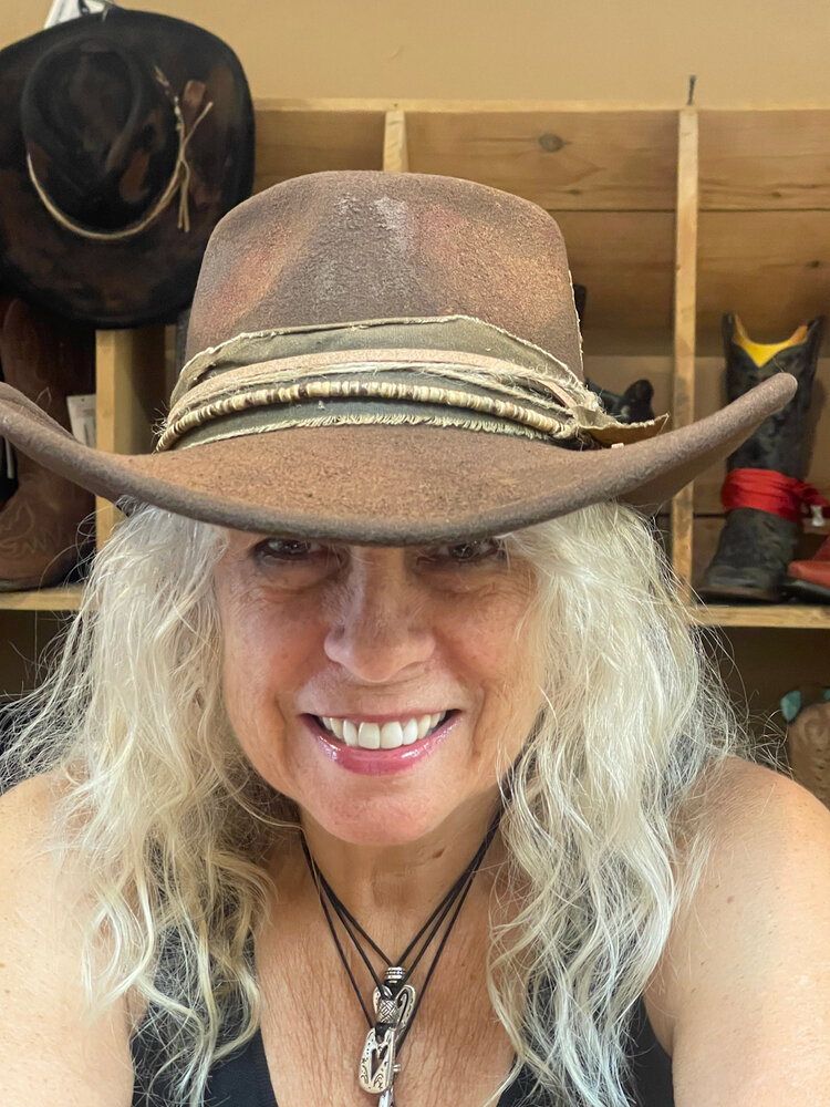 Brown Distressed Adjustable Laney Hat