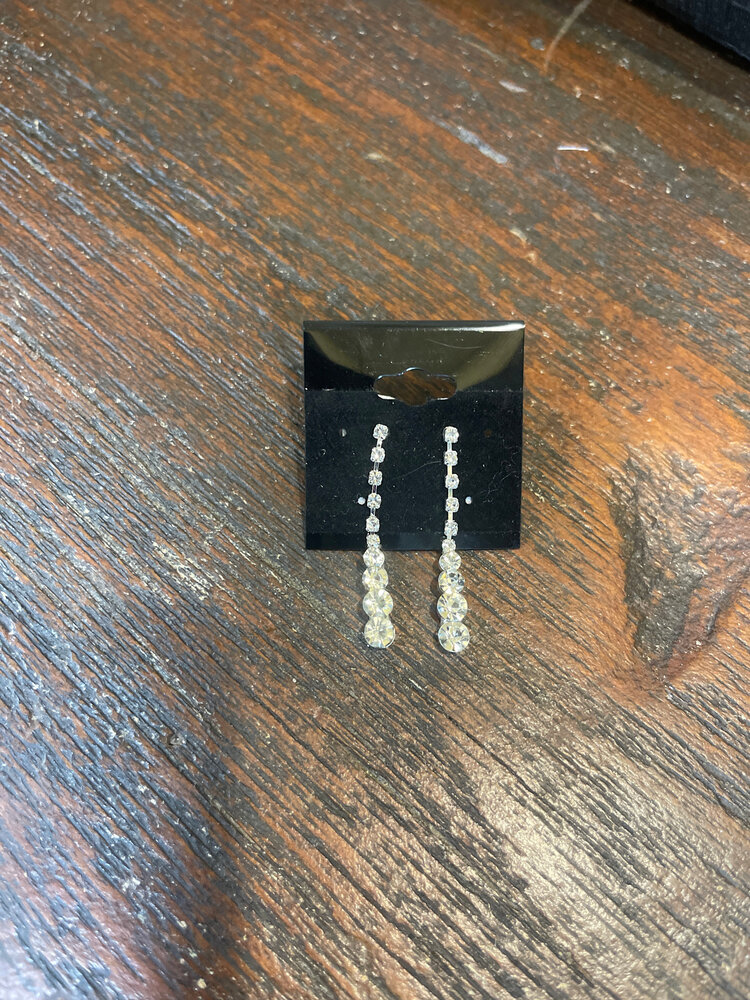 Wona Trading Silver Jeweled Betty Earrings