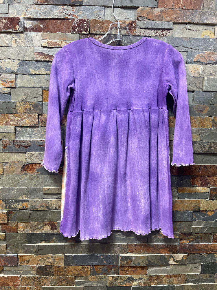 Purple Cotton Tea Party Dress, Size 4T