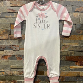 Pink and White Little Sister Jumpsuit