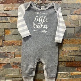 Gray and White Little Brother Jumpsuit