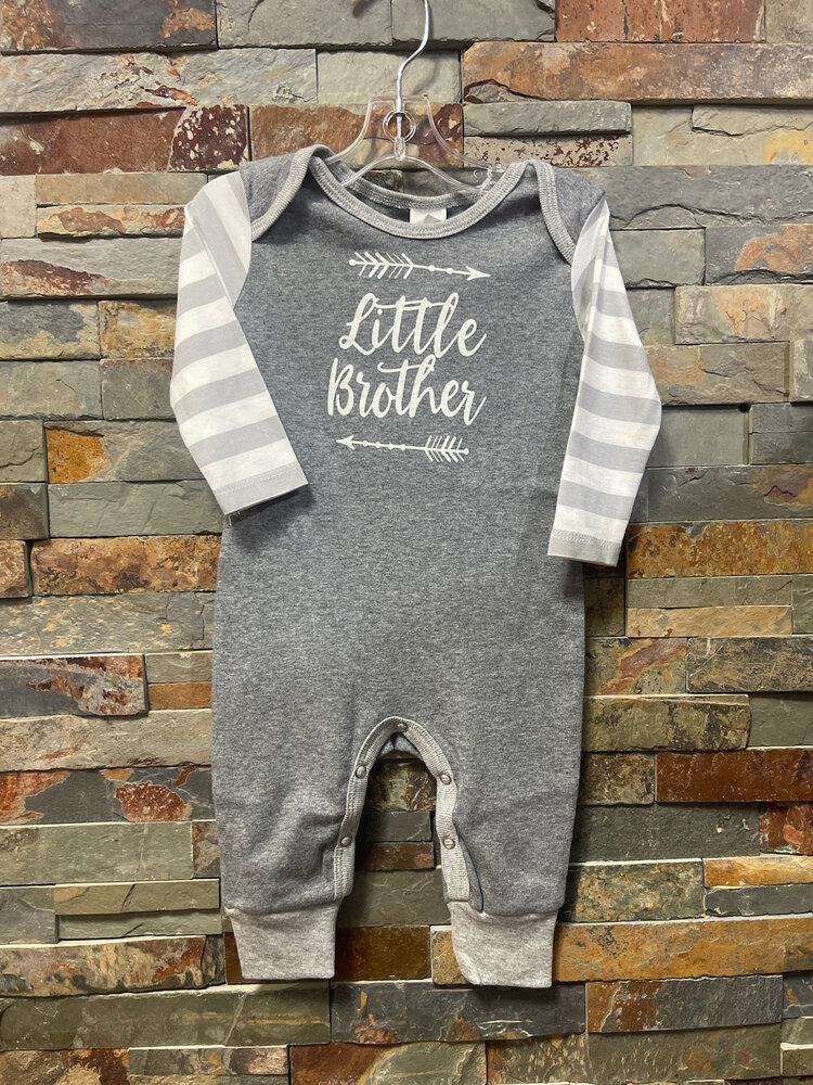Gray and White Little Brother Jumpsuit