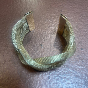 Wona Trading Gold Braided Coil Cuff