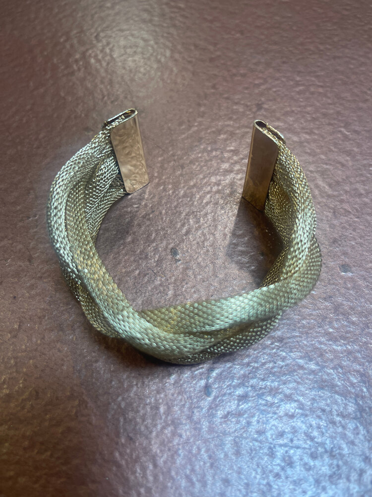 Wona Trading Gold Braided Coil Cuff