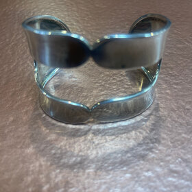 Wona Trading Silver Cuff with Center Cut Out