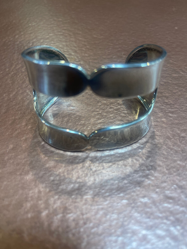 Wona Trading Silver Cuff with Center Cut Out