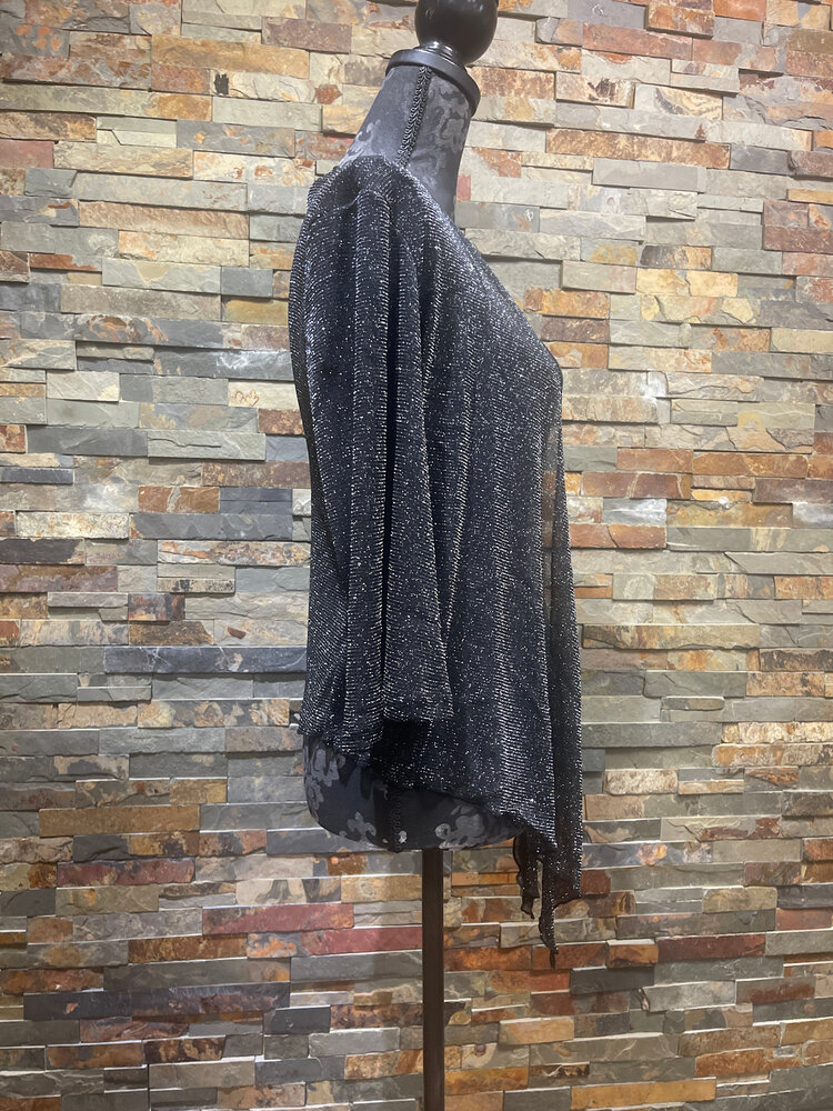 Black Shimmer Lightweight Cover-up