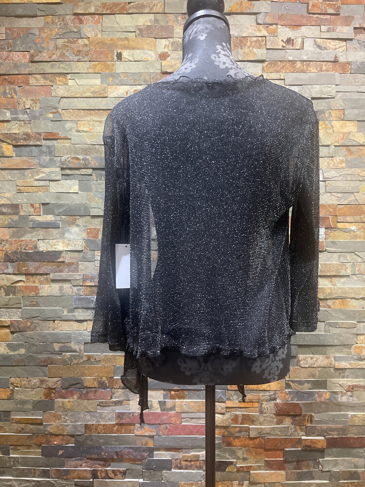 Black Shimmer Lightweight Cover-up