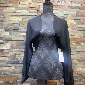Black Longsleeve Lightweight Bolero Jacket