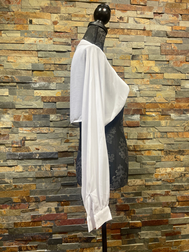 White Longsleeve Lightweight Bolero Jacket