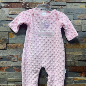 Pink Popcorn Fleece So Lovable Jumpsuit, Size 6M