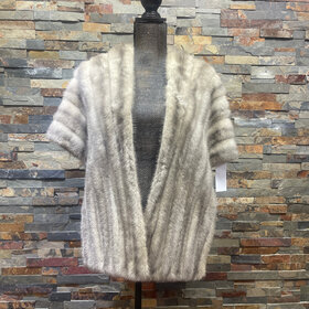 Sapphire Mink Stole, Size O/S