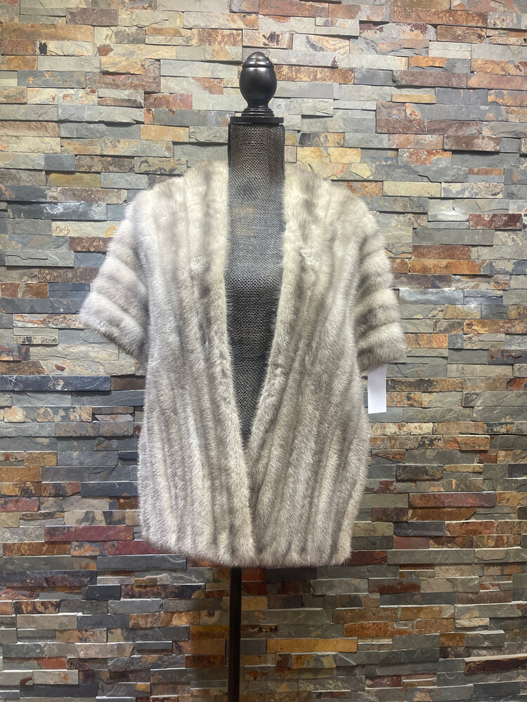 Sapphire Mink Stole, Size O/S