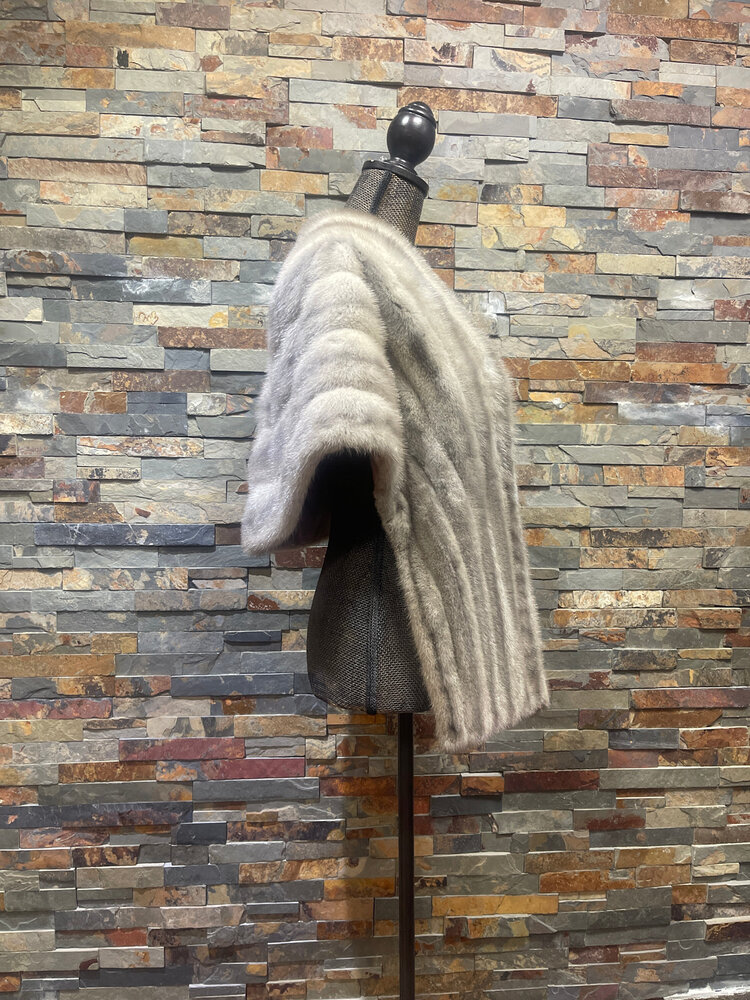 Sapphire Mink Stole, Size O/S