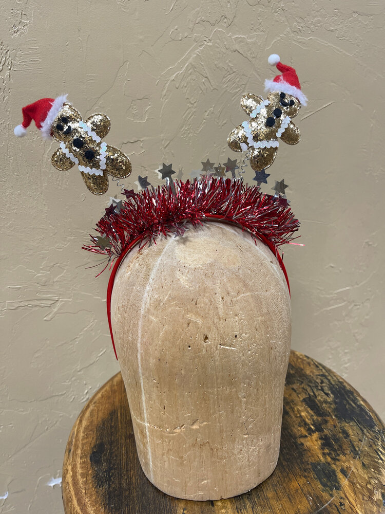 Sequin Gingerbread Headband, O/S