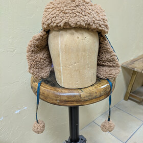 Green Kids Sloth Trapper Hat, O/S