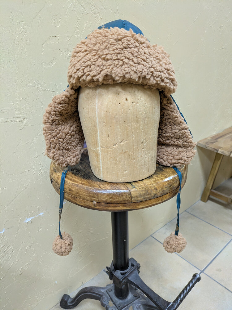 Green Kids Sloth Trapper Hat, O/S