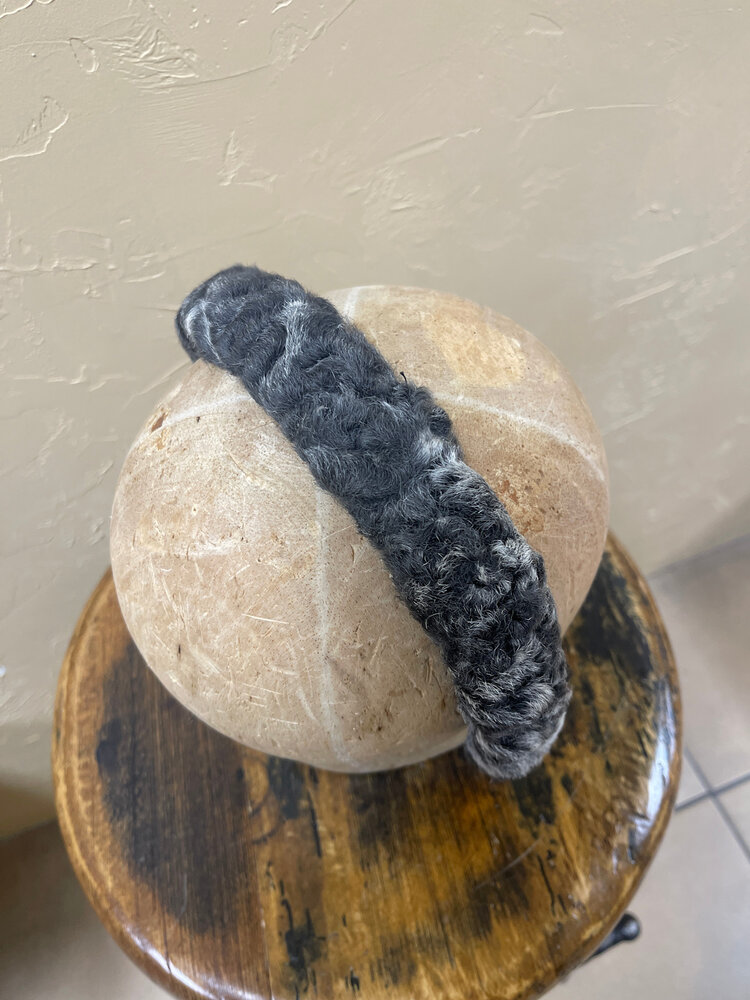 Gray Persian Lamb Headband