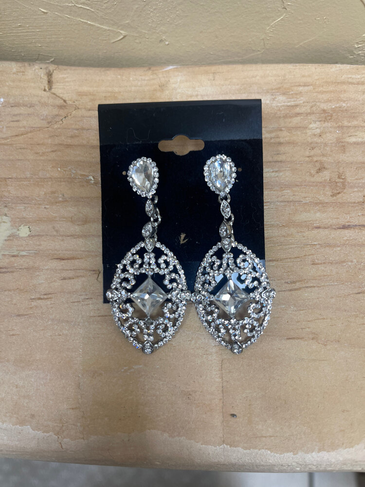 Crystal Statement Chandelier Earrings