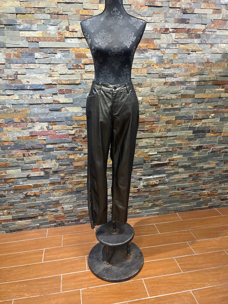 Caché Pewter Shimmery Pants Size 12