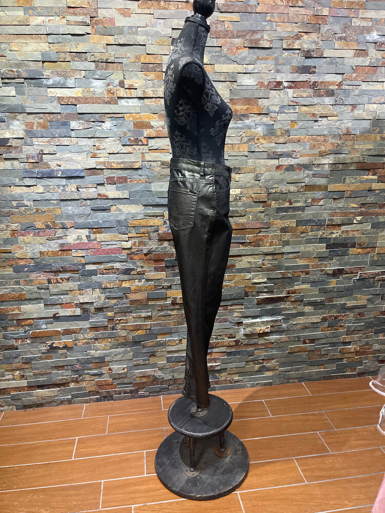 Caché Pewter Shimmery Pants Size 12