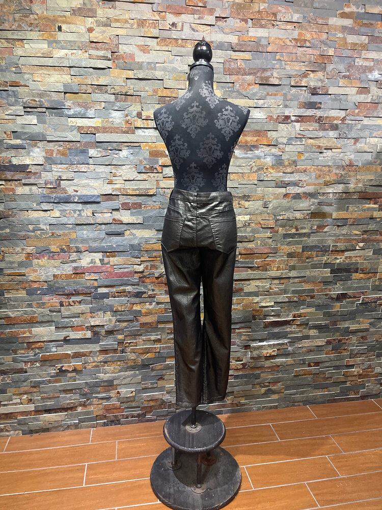 Caché Pewter Shimmery Pants Size 12