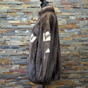 Truesdell Blue Iris Sapphire Tulip Pattern Mink, Size M