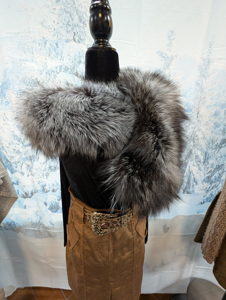 Silver Fox Scarf 48"