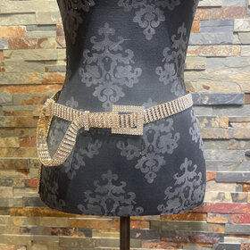Gold Crystal Belt, One Size