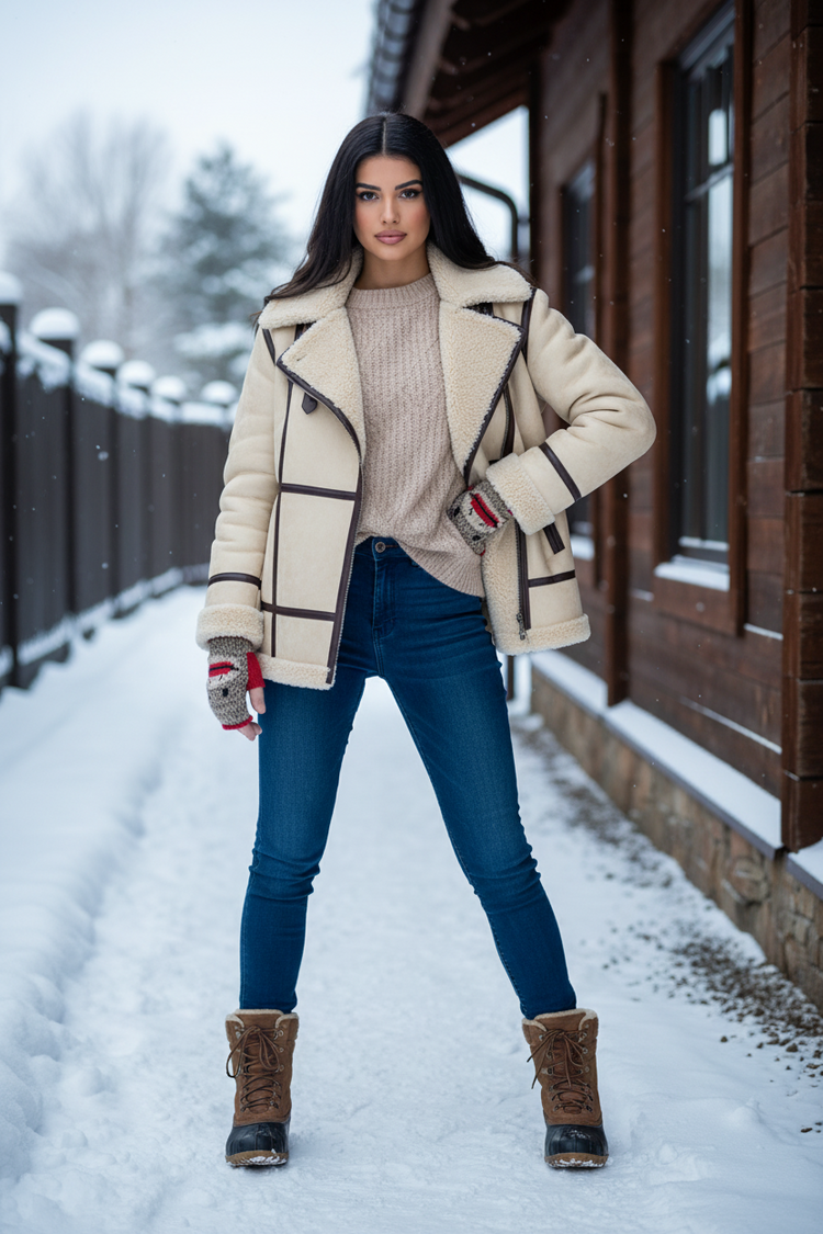 Sock Monkey Fingerless Gloves
