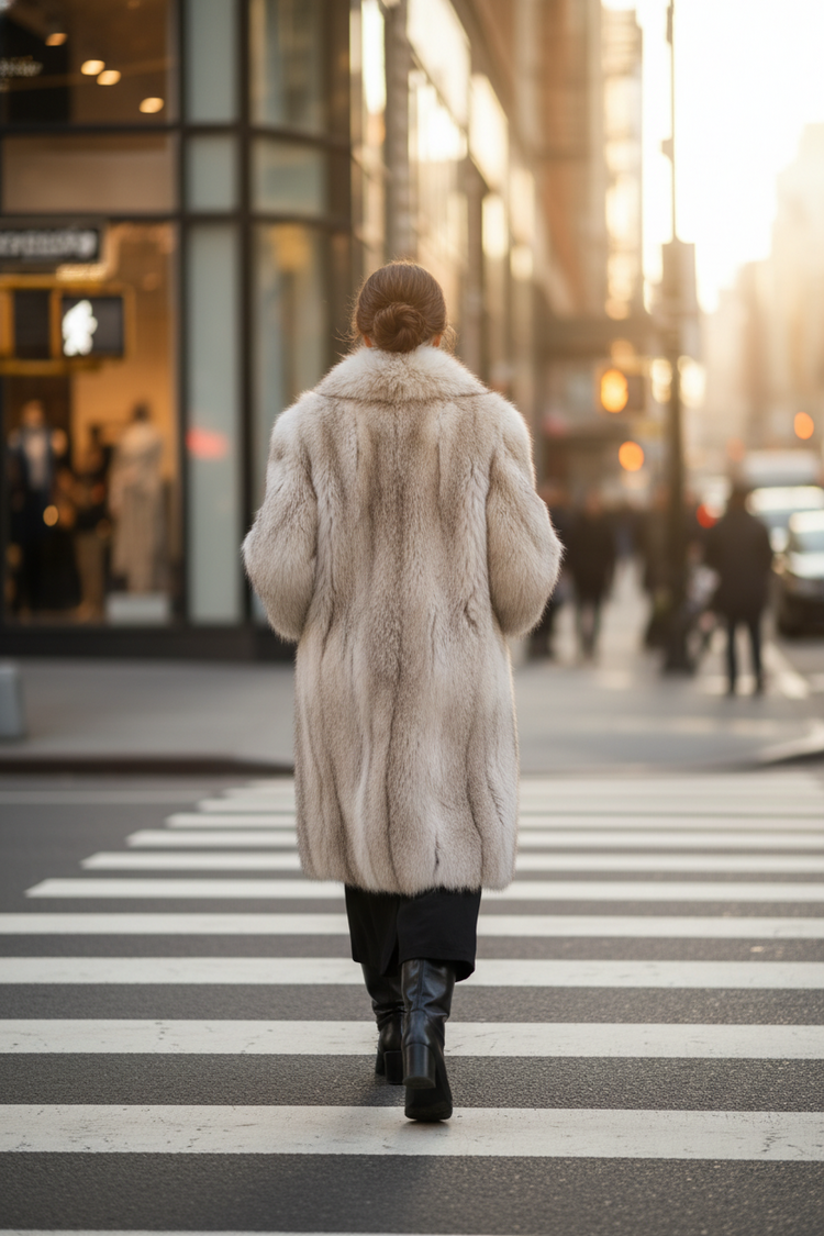 Coyote 3/4 Coat with Toggle Horn Buttons, Size L