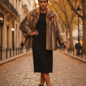 American Grey Fox Jacket Size M