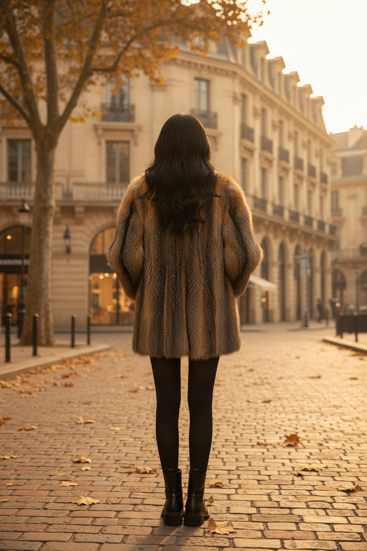 American Grey Fox Jacket Size M