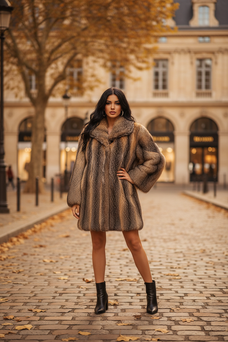 American Grey Fox Jacket Size M