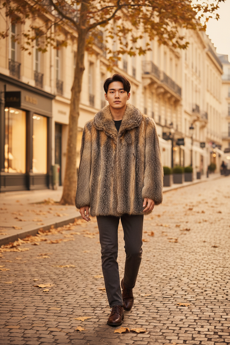 American Grey Fox Jacket Size M