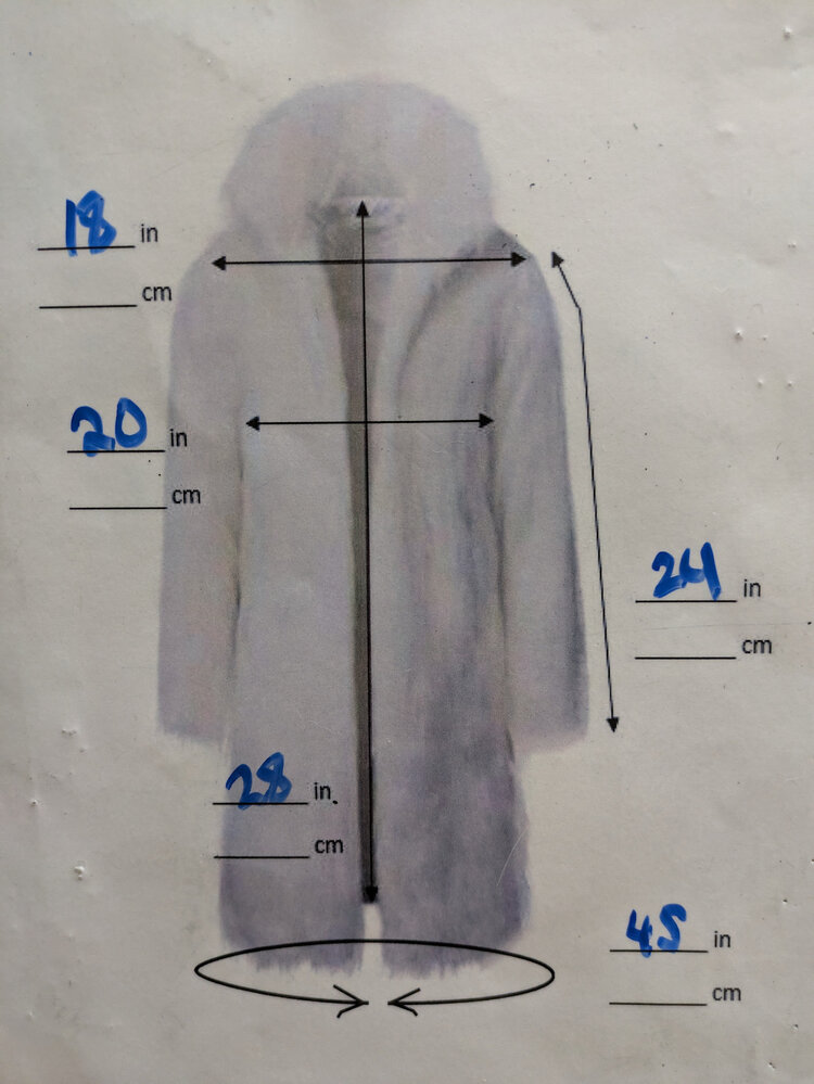 Canadian Lynx Fur Jacket with Notched Lapel, Size M