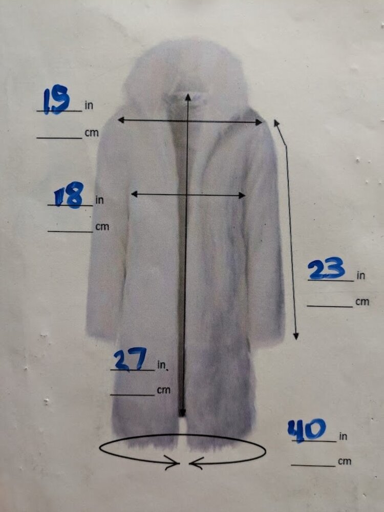 Corded Black Mink Tail Jacket, Size S