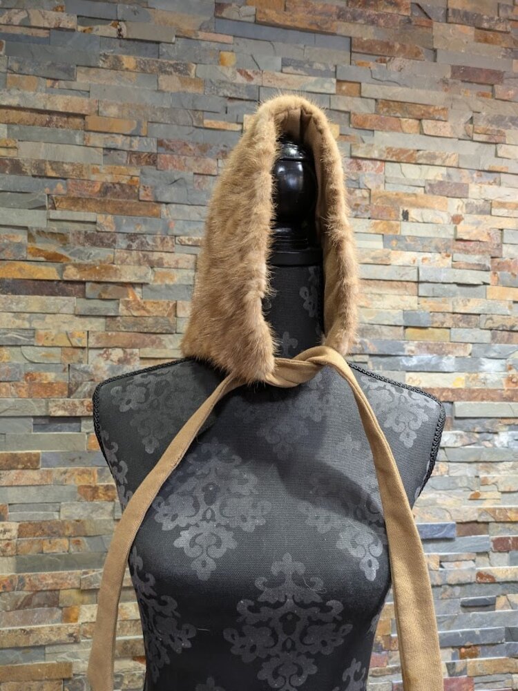 Autumn Haze Pastel Mink Sections Tie Bonnet